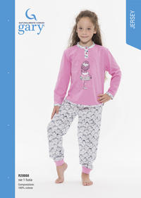 LITTLE GIRL PAJAMAS R30008 Tellini S.r.l. Wholesale Clothing